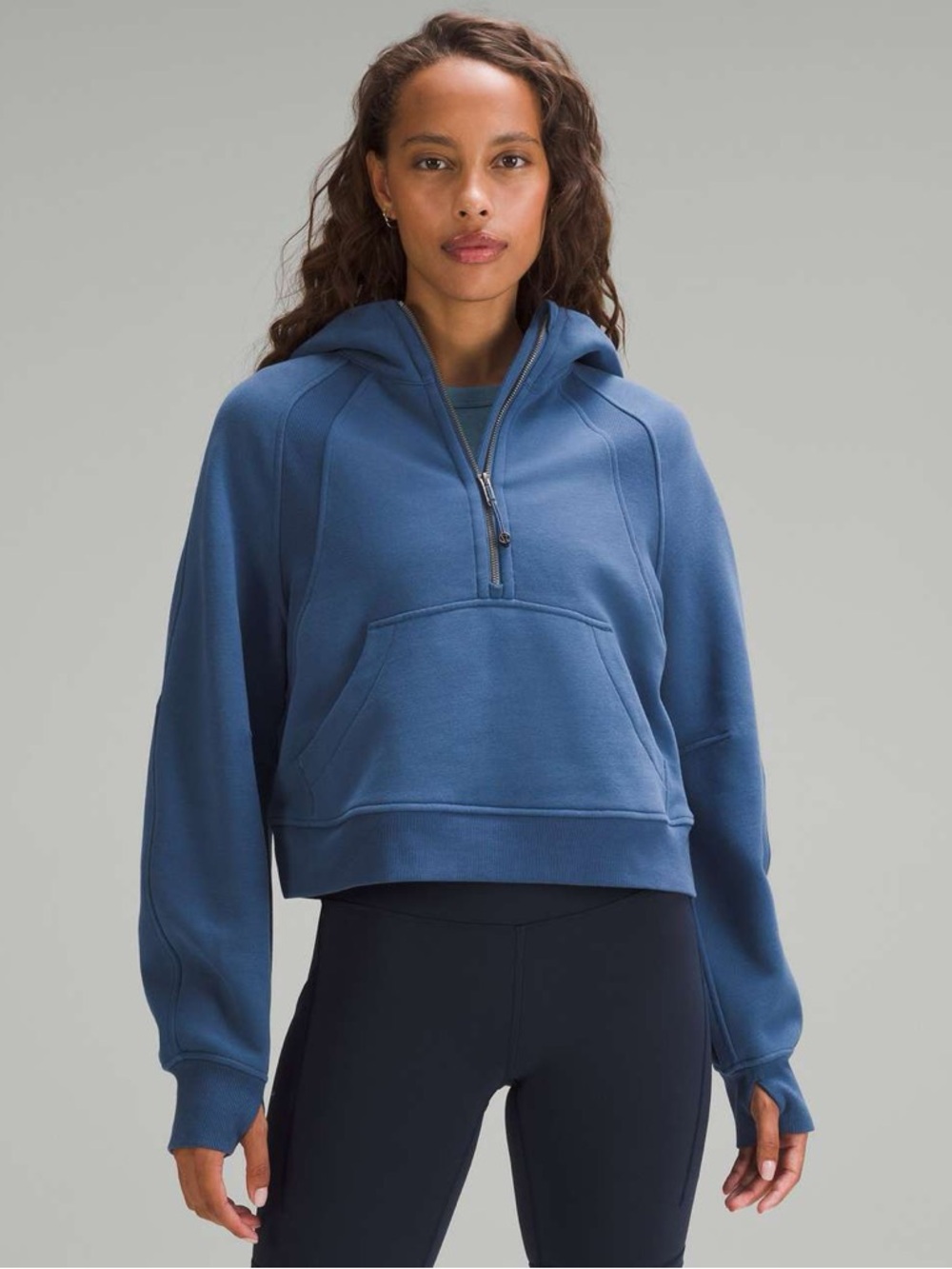 Lululemon Scuba Half-Zip Hoodie Pitch Blue M/L